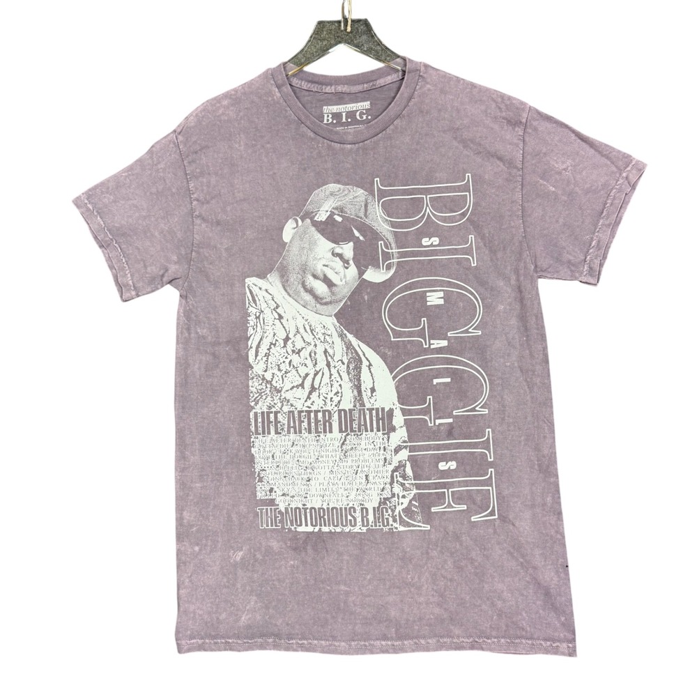 The Notorious B.I.G. T Shirt Mens Medium Purple‎ Biggie Smalls Life After Death
